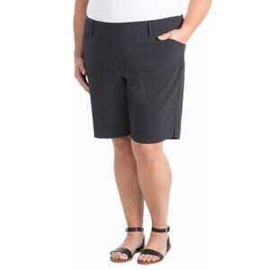 Black Polka Dot Bermuda Shorts Size XL